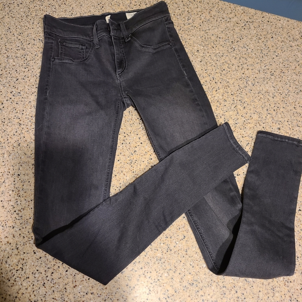 Rag & Bone SZ 24 Charcoal Skinny Jeans